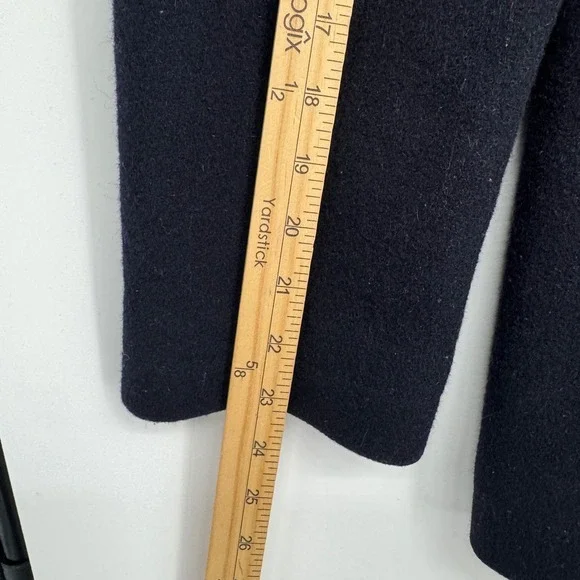 J.Crew Bayswater Peacoat Men S  Blue 100% Wool Stadium Double Breasted Preppy - Picture 7 of 12